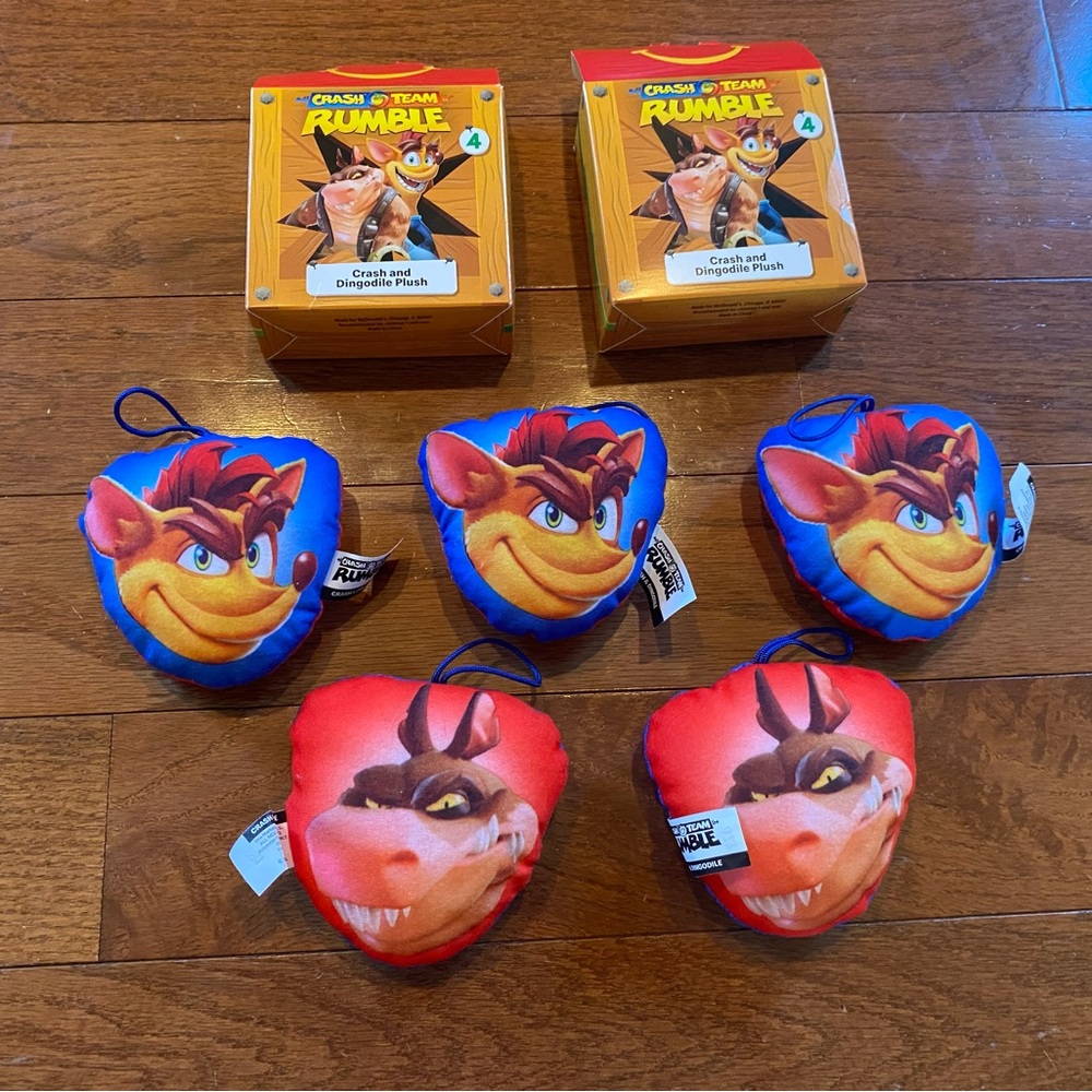 Crash and Dingodile‎ Plush #4 McDonald’s Toys